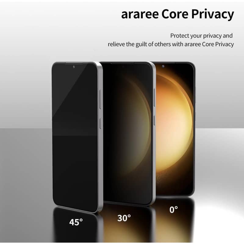 قیمت و خرید محافظ صفحه نمایش ۲ بسته ای  Araree  مدل Core Privacy Tempered Glass مناسب S24 Ultra